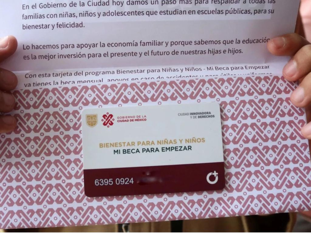 Tarjeta Mi Beca para Empezar