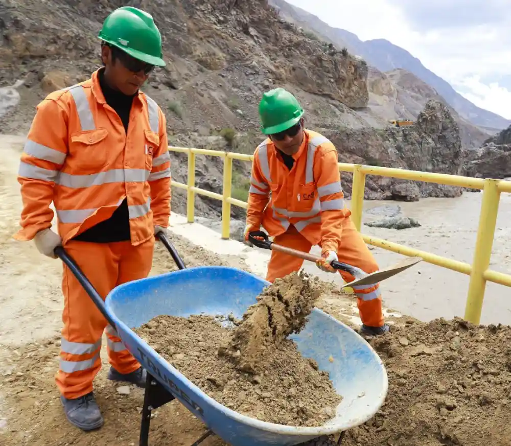Trabajadores de la construcción en Perú