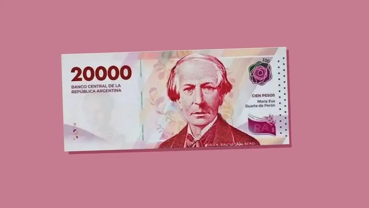 Nuevo billete de $20.000