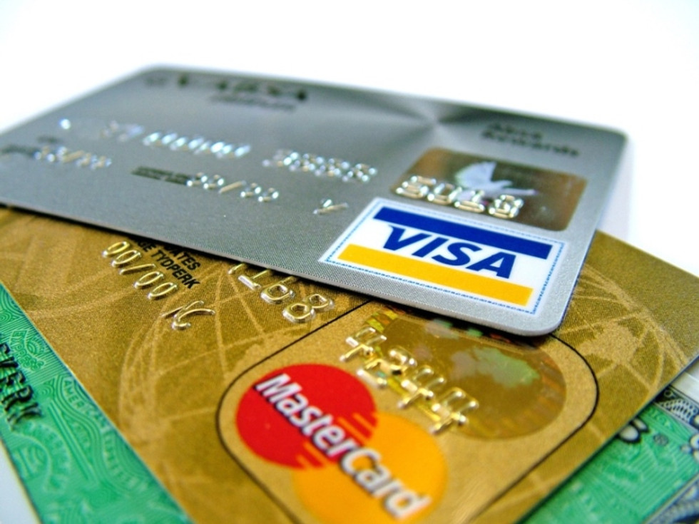 Listado de tarjetas de crédito estando en Clearing